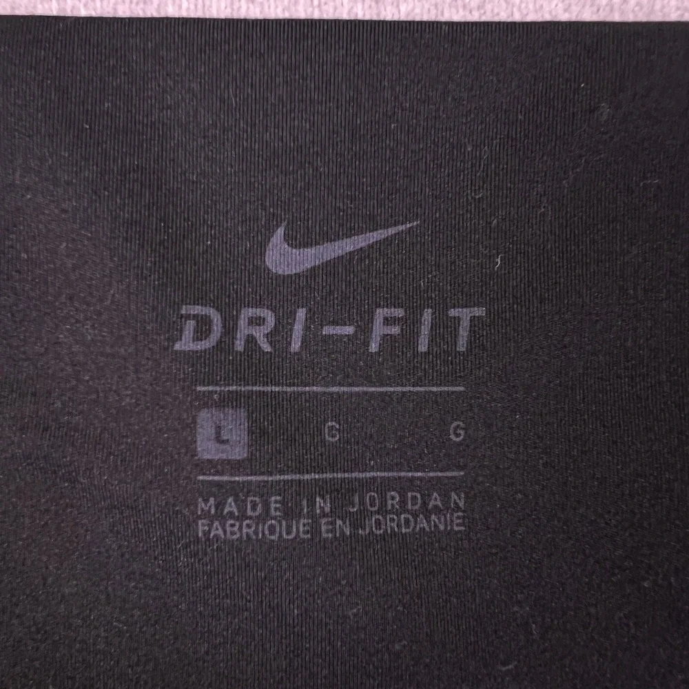 Nike Dri-Fit One High Rise 7/8 Leggings Womens Large Black Polyester Spandex